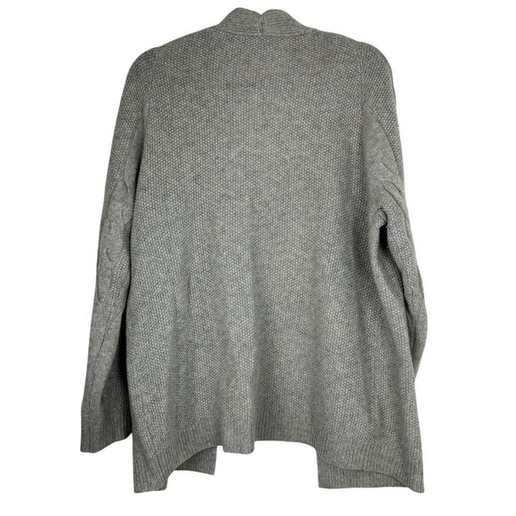 The Cashmere Project Womens Gray Open Front Cardigan Sweater M 100% Cashmere - Picture 2 of 8